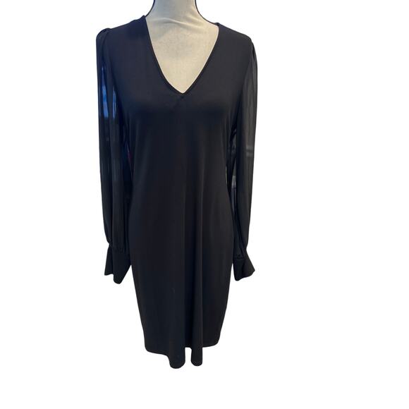 Women’s Karen Kane Black Knee Length Dress. Size Large - Picture 1 of 4